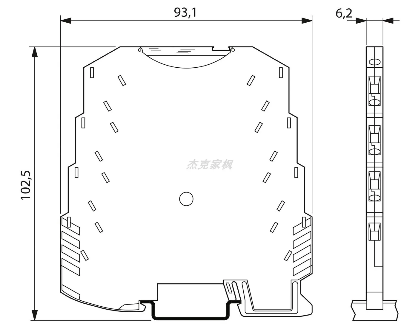 2810829  Isolator, Adapter MINI MCR-BL-I-2I