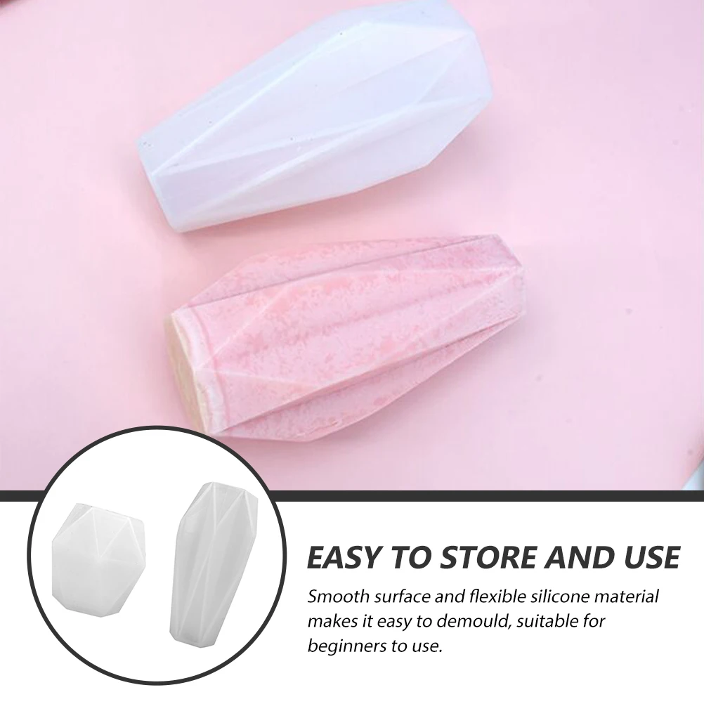 

2pcs Diy Silicone Molds Creative Scented Making Molds For Soap Diy Craft Lightweight Flexible Demolding Easy Use Pear