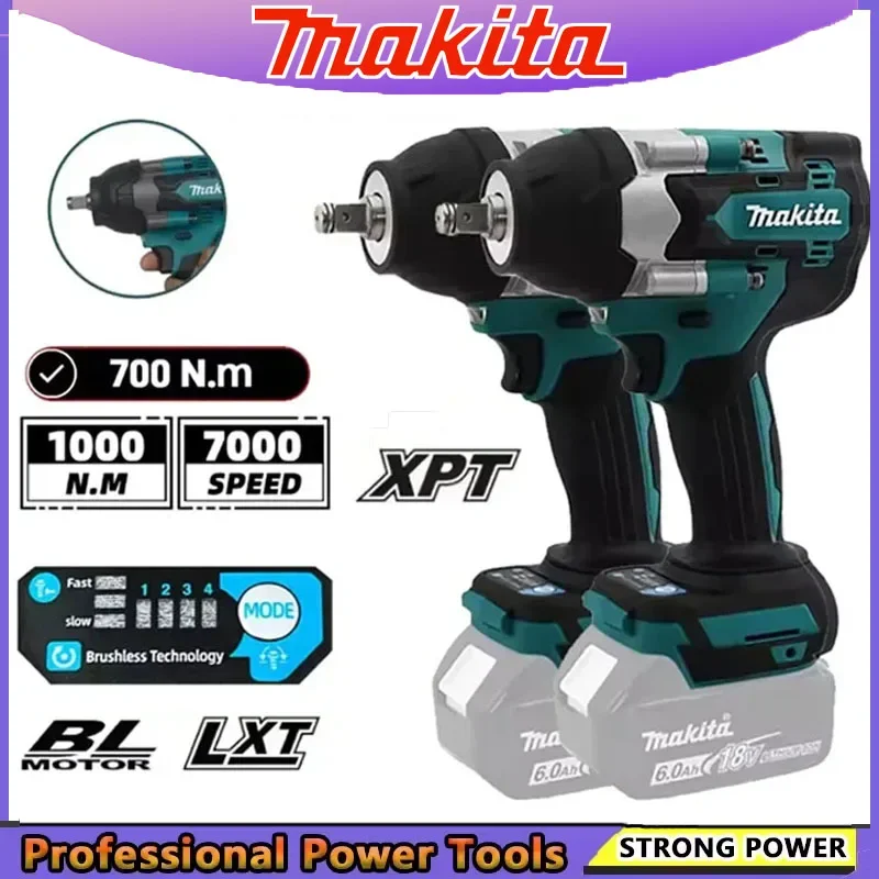 

Электрический гаечный ключ Makita DTW700, бесщеточный многофункциональный перезаряжаемый литиевый аккумулятор, авторемонт, ударный гайковерт с высоким крутящим моментом
