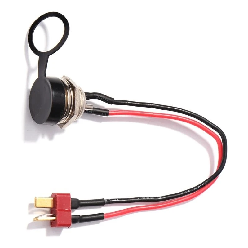 for Kugoo Electric Scooter Parts Power T-head Charging Cable Socket Plug Replacement Upgrades Durable Reliable