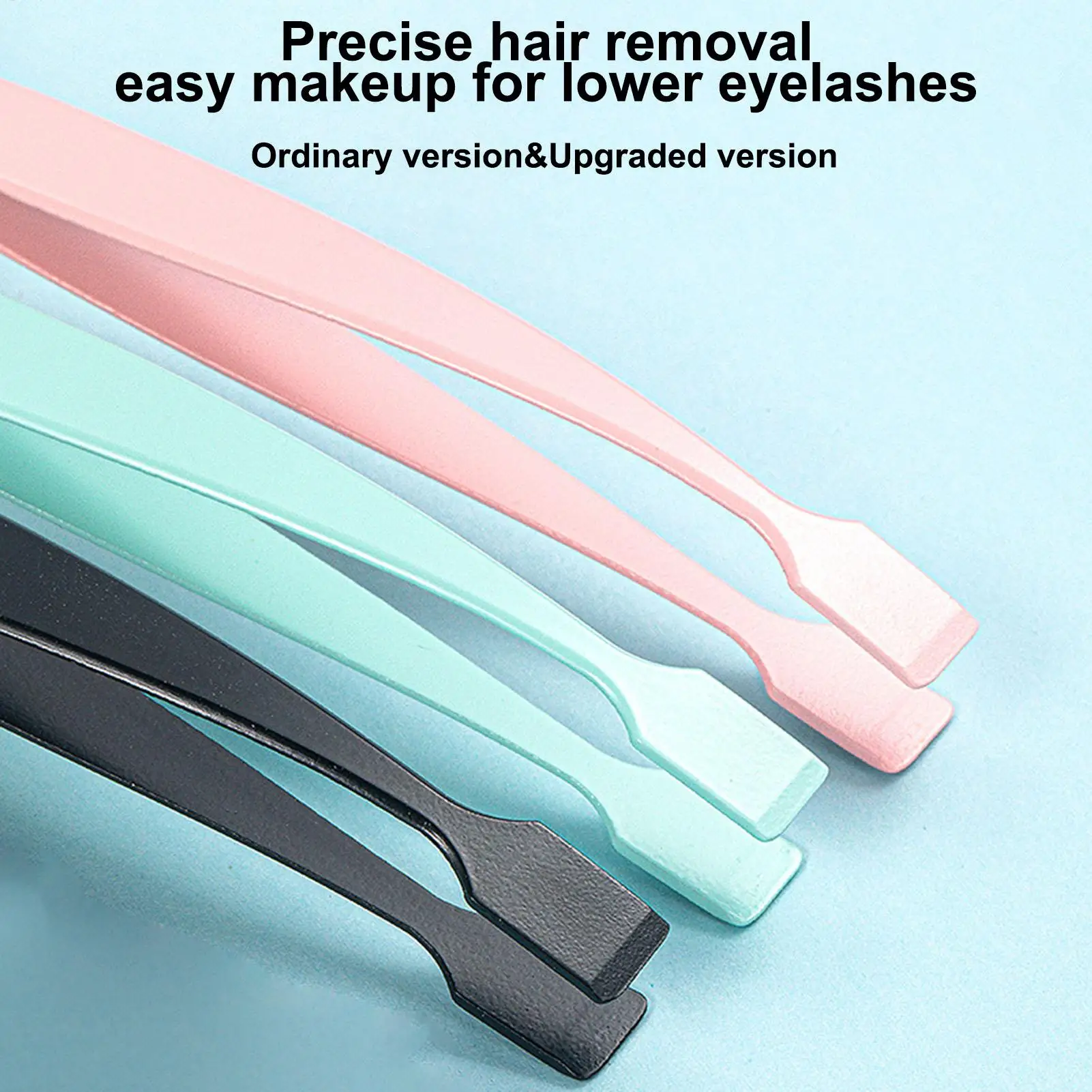 Precise Professional Makeup Tool Lash Applicator Tool Eyelash Cluster Non Slip Applicator Tweezers for Travel Salon Separating