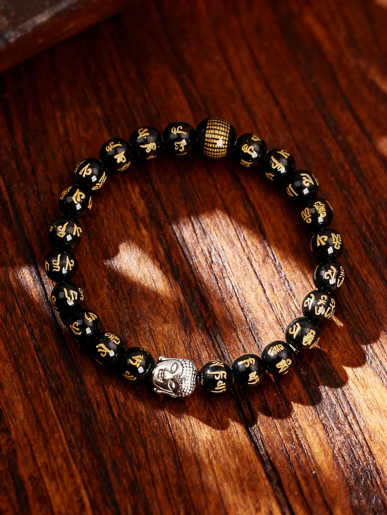 8 مللي متر العقيق الخرز ستة كلمة حقيقية تعويذة سوار بوذا رئيس و Prajna Paramita القلب سوترا الخرز لحماية الطاقة مجوهرات الريكي