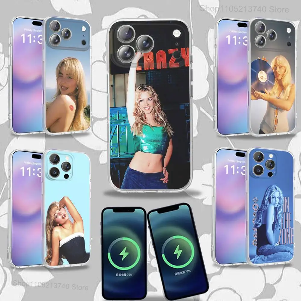 

B-BritneyS S-Spears Singer Phone Case For iPhone 15,12,11,14,13,17,16,Plus,Air,Pro,Max,E,Mini for Magsafe Magnetic Frosted