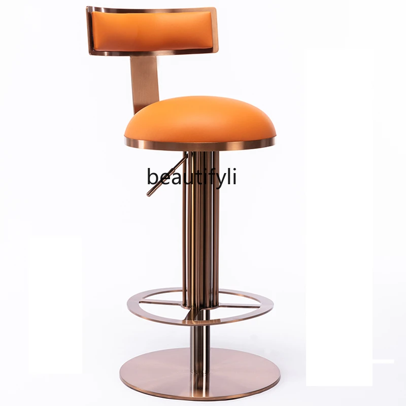 

yj Light Luxury Household Spinning Lift Bar Stool Modern Minimalist Classic Kitchen Island Bar-Stool