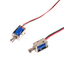 DC 3V 5V 6V 9V 12V Push-Pull Solenoid Through Type Electromagnet Stroke 4mm Micro Push-Pull Electromagnet