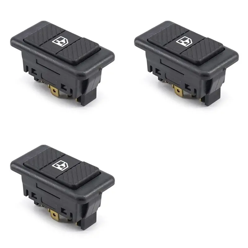 【AC77 Top !! 】3X Bus Single Electric Window Control Switch 6 Pins 255959855B For VW Transporter T3 1979-1992 T4 1990-2004 Access