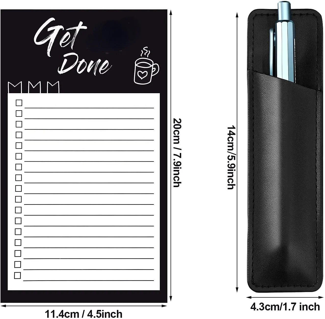 50 fogli frigo blocco note magnetico carino Memo pad To Do List lista della spesa Planner drogheria Sticker bacheca note