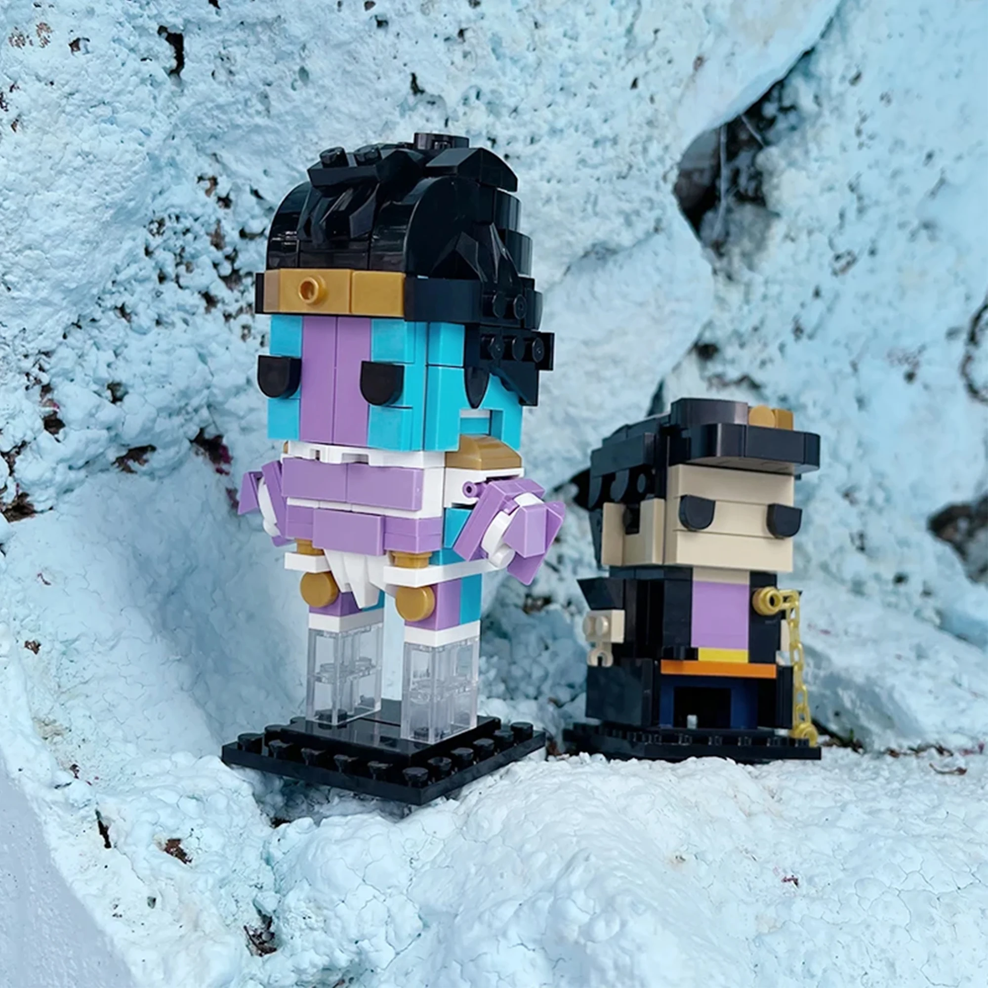 MOC Adventure Animation Anime Figure Cartoon Characters Building Blocks Desktop Decoration Action Figures Bricks Toys Xmas Gifts