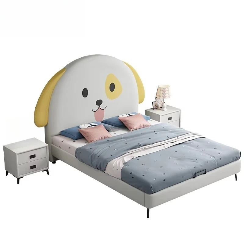 High Quality Kid House Bed Frame Indoor Puppy Kids Wood Single Bed Animal Shape Cartoon Kid Bed