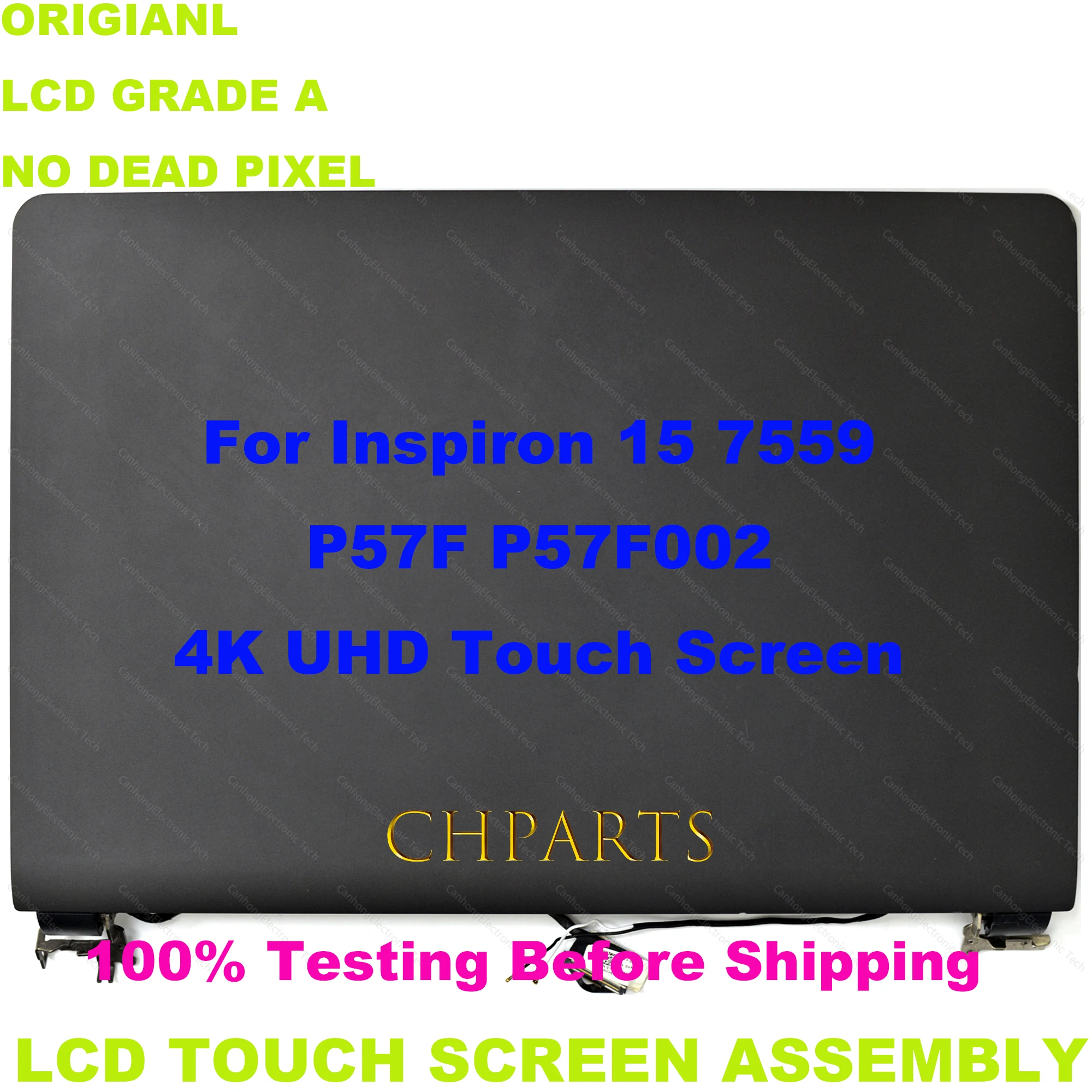 

LCD Touch Screen Digitizer Panel Replacement Complete Assembly With Hings 15.6" FHD UHD For Dell Inspiron 15 7559 P57F P57F002