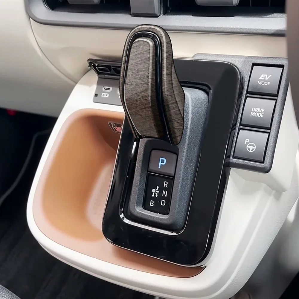 

For Toyota Sienta 10 Series 2022 2023 Gear Shift Head Cover Handle Protection Trim Sticker ABS Carbon Fiber Auto Car Accessories