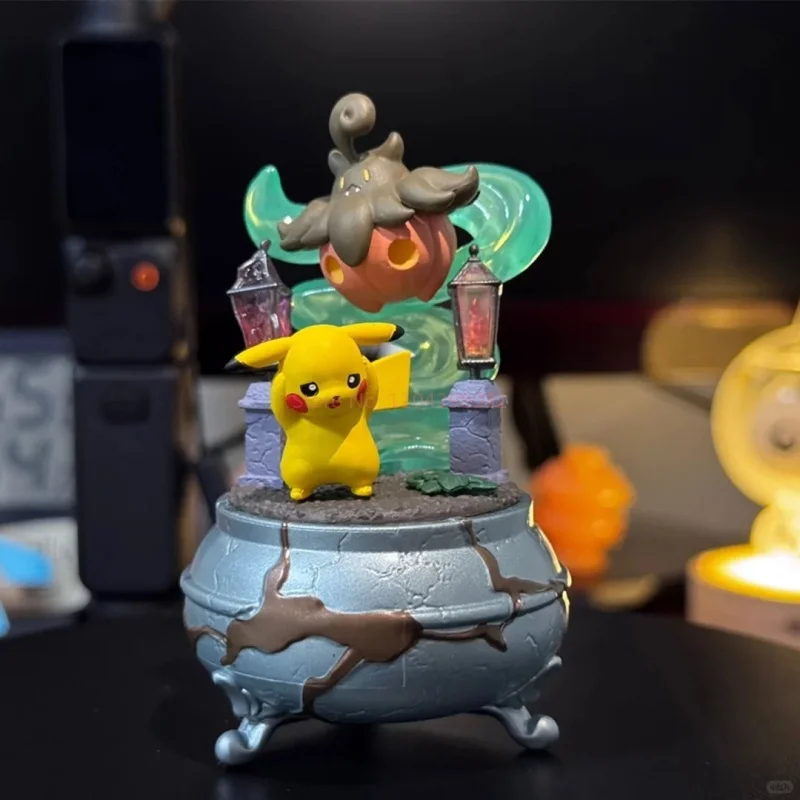 جديد إعادة النعناع بيكاتشو ليلة جمع 2 البوكيمون Gengar Misdreavus أنيمي لطيف الشكل المشهد ديكور تحصيل لعبة البوكيمون المشجعين هدية