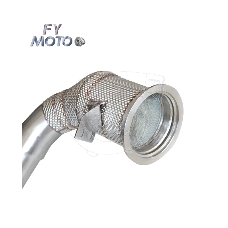 ماسورة العادم المقطوعة لـ Por sche 992 3.0L DFI 2020 SS304 مع درع الحرارة