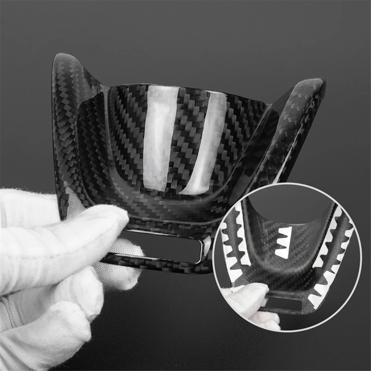 Car Styling Carbon Fiber Steering Wheel Panel Sticker for Kia Stinger 2018-2022 Steering Wheel Control Button Sticker