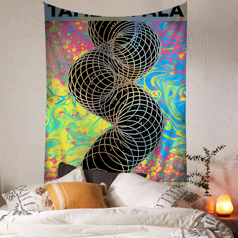 Tame Impala Psychedelic Anime Tapestry Art Science Fiction Room Home Decor Wall Art Decor