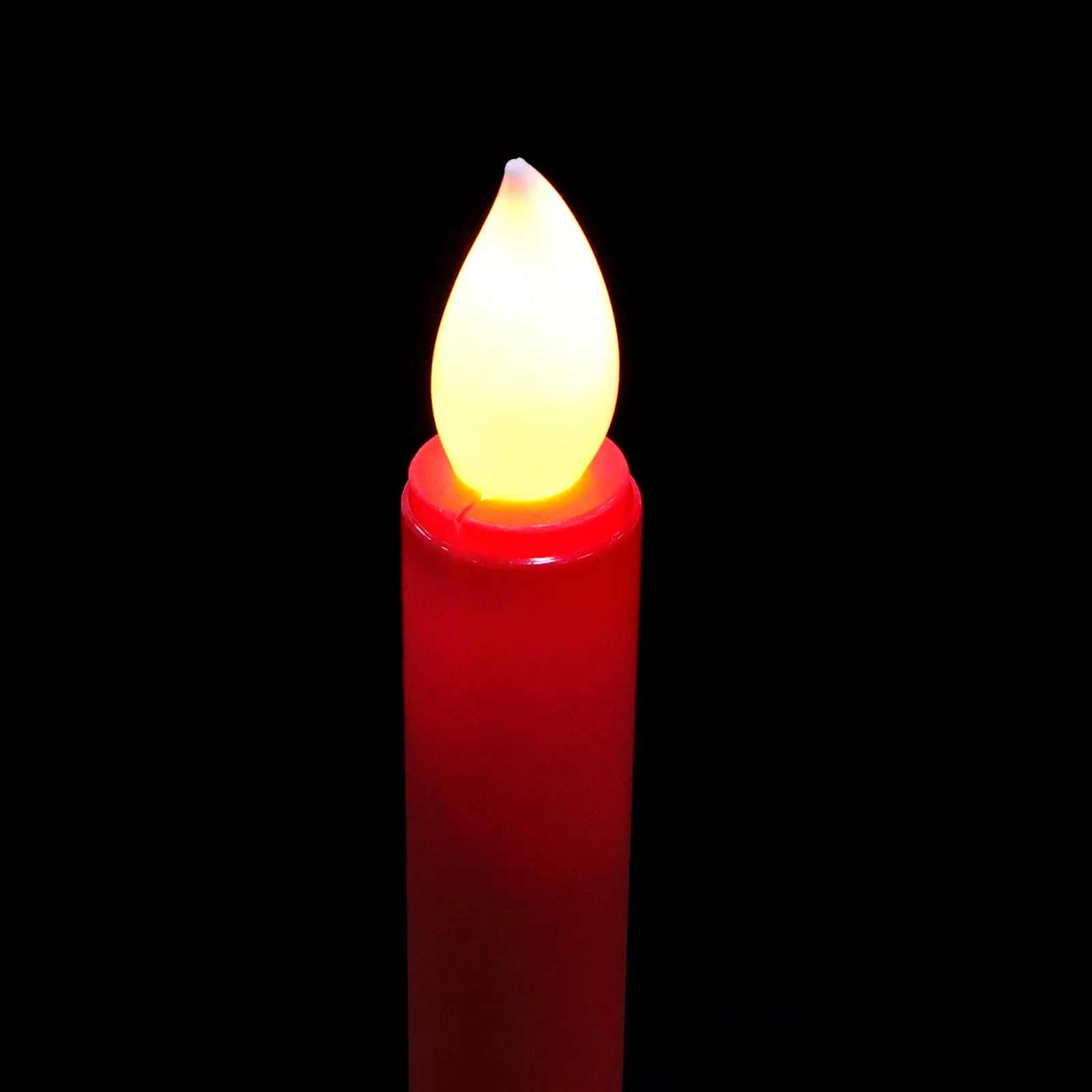 3 Pairs LED Flameless Candles, Red Decorative Lights for Home, Coffee Shop, Festival & Energy-Saving