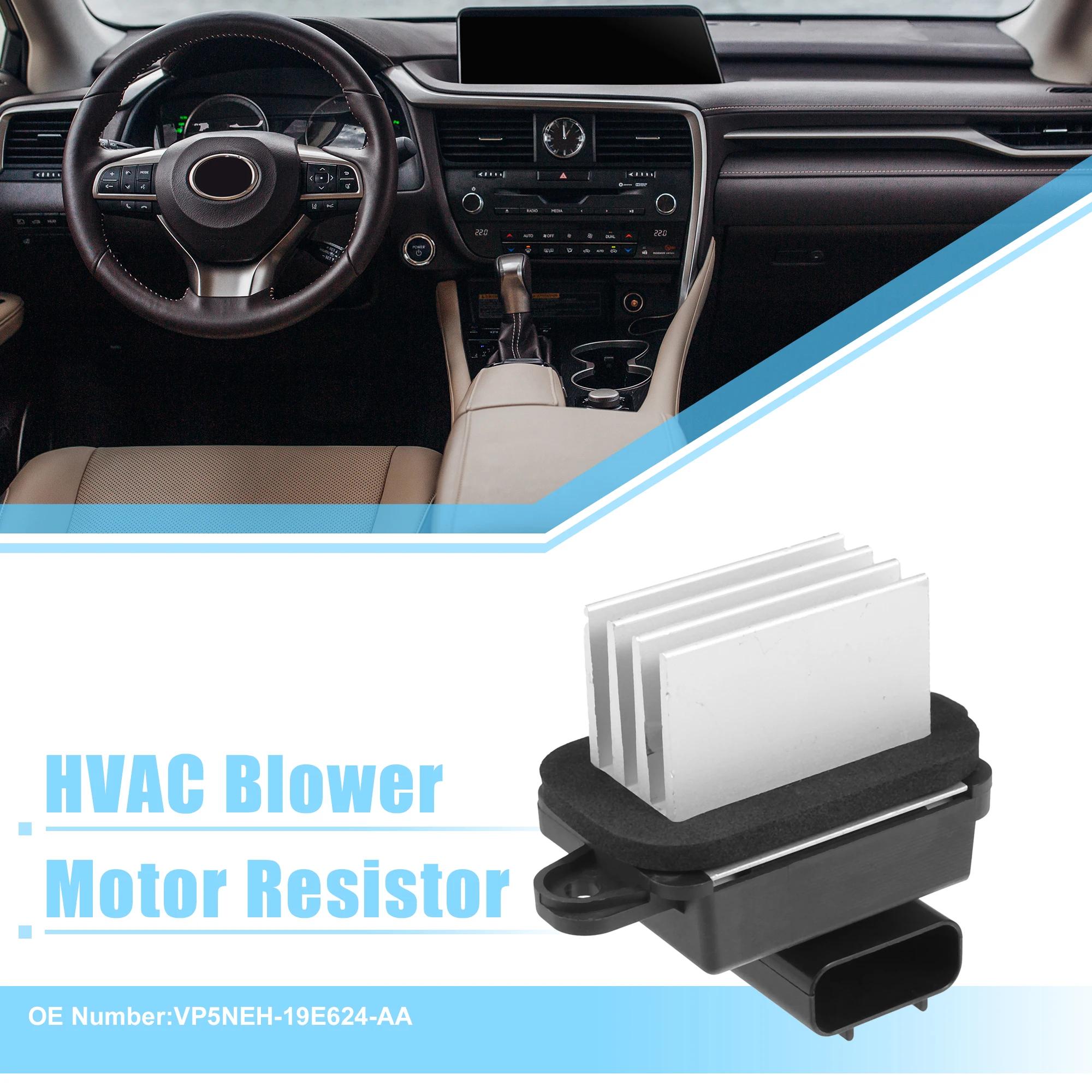 

X Autohaux HVAC Blower Motor Resistor AC Blower Control for INFINITI QX56 2009-2013 for NISSAN TITAN 2009 2010 2011 2012 -2016