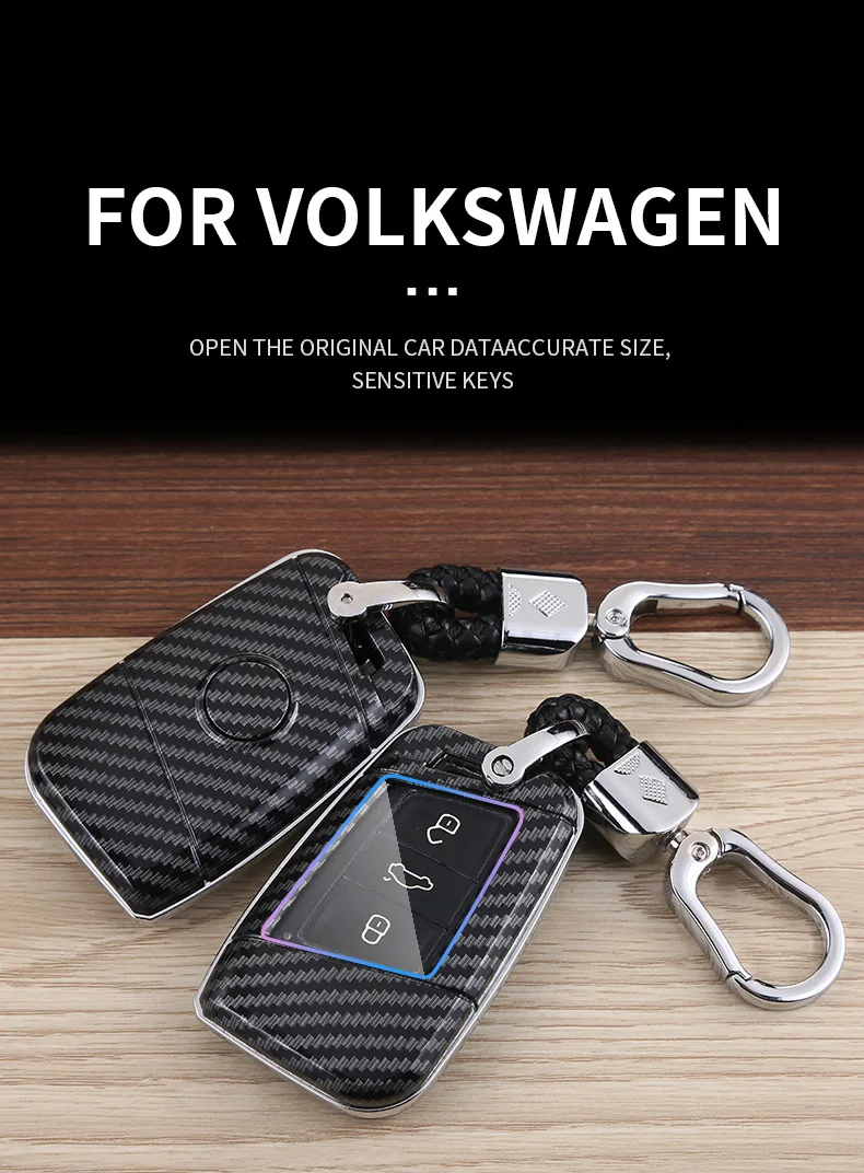 

1 PCS Ultimate Carbon Fiber Car Key Case for Comprehensive Protection, Stylish Design, and Unmatched Durability