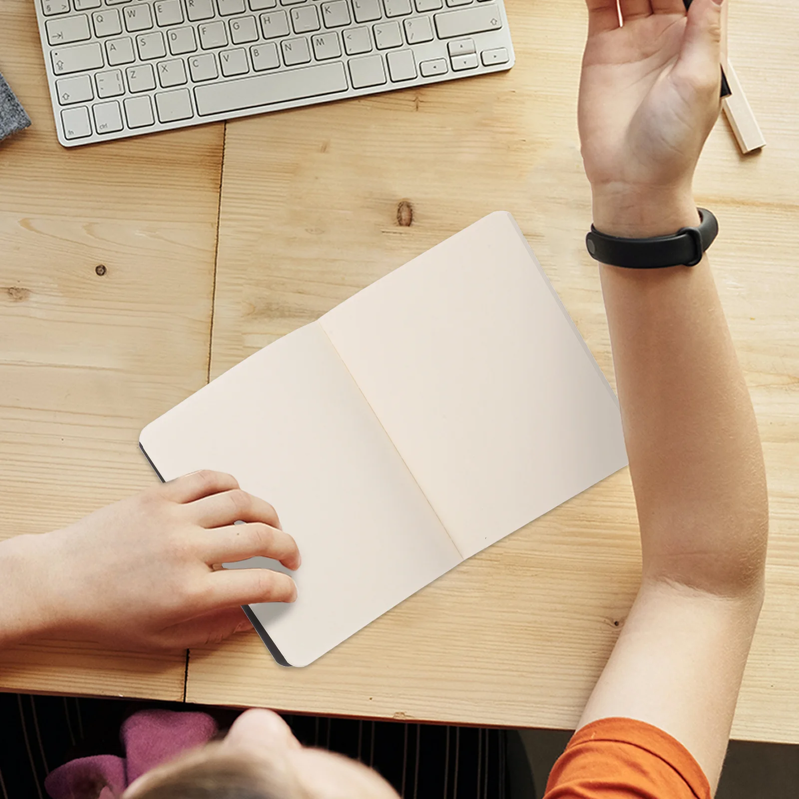 

6Pcs Portable Notebook Set Blank Journals Minimalist Design Compact Size Thick Paper for Drawing Sketching Travel Students