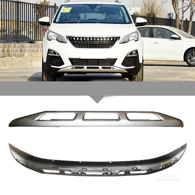 For Peugeot 3008 3008GT 2016-2020 Replace Front Bumper Lower Skirt Skirt Rear Bumper Rear Bumper Bright Strip Decorative Strip