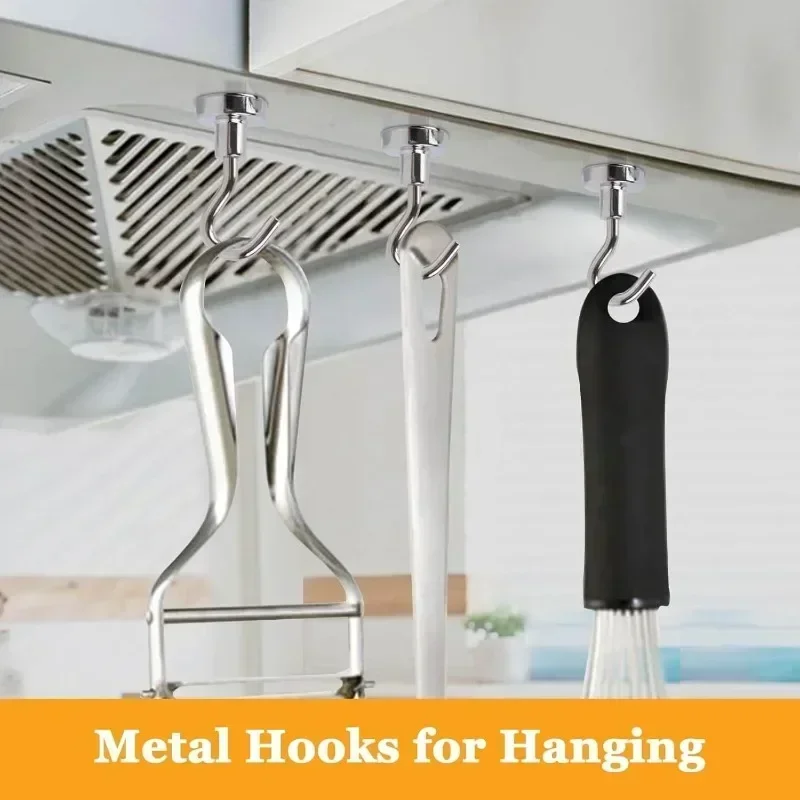 50/1x Wholesale Strong Magnetic Hooks Multi-Purpose Storage Hooks Home Kitchen Bar Storage Hooks Key Storage Bathroom Hangers