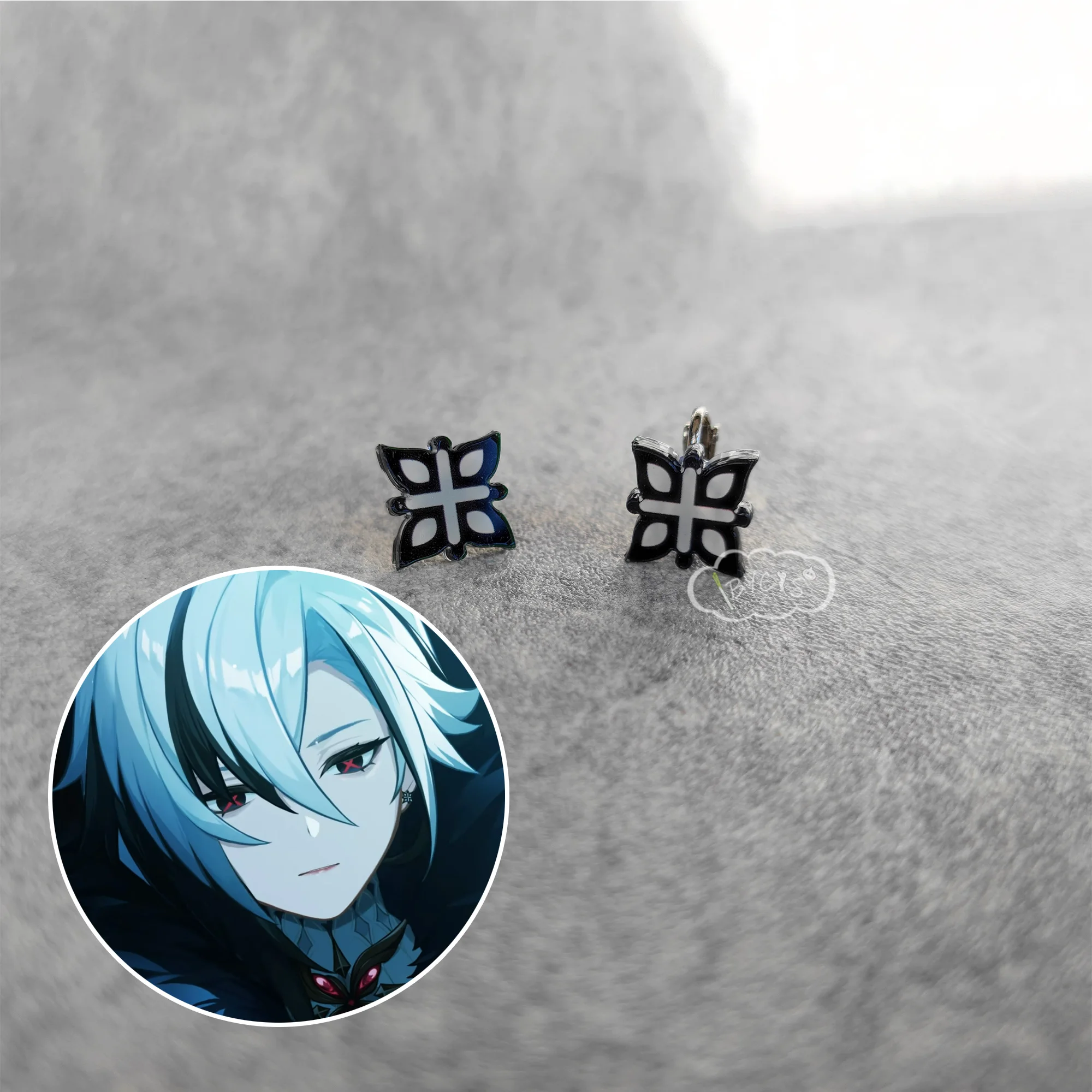 

Genshin Impact Anime Peruere Cosplay Ear Cuffs Ear Pin Earring Prop Jewelry Accessories Trend Jewelry Gift