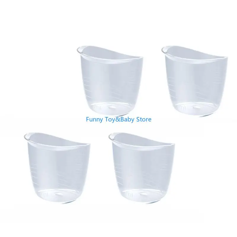 

4xSmall Measuring Cup with Multiple Measurement Scales Reliable Baby Cup Feeder C90B