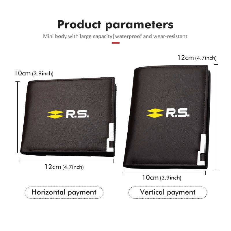 Car Driver License Business Credit Card Holder ID Wallet Clip For Renaul RS Kadjar Captur Clio Megane 2 3 4 RS Koleos Logan