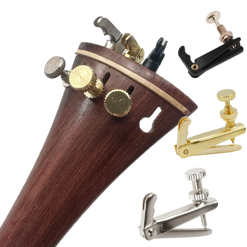 Violin Precision Tuner - Violin String Hook Tuner Fine Tuning Screw Metal Knob