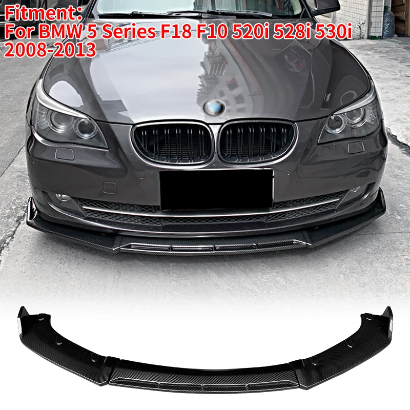 

Накладки на передний бампер и боковые сплиттеры для BMW 5 серии F10 F18 520i 528i 530i 2008-2013, комплект для тюнинга экстерьера автомобиля