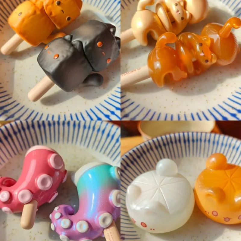 In-Stock Meow Oden Pop Bean Series Blind Box Cat Hot Pot Mini Figurine Gift, Trendy Collectible Figurines And Decorative Items view 5