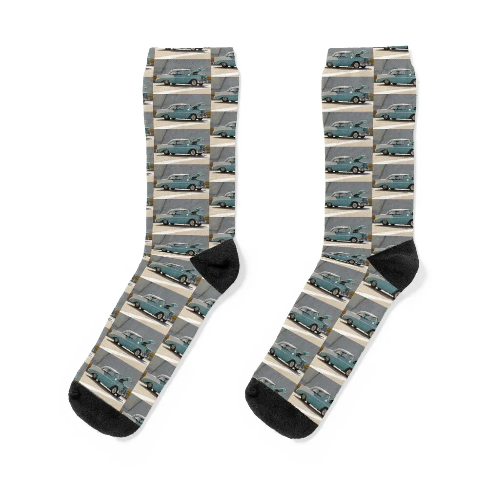 

Blown '56 Chevy Socks set winter sheer anime Socks Women's Men's
