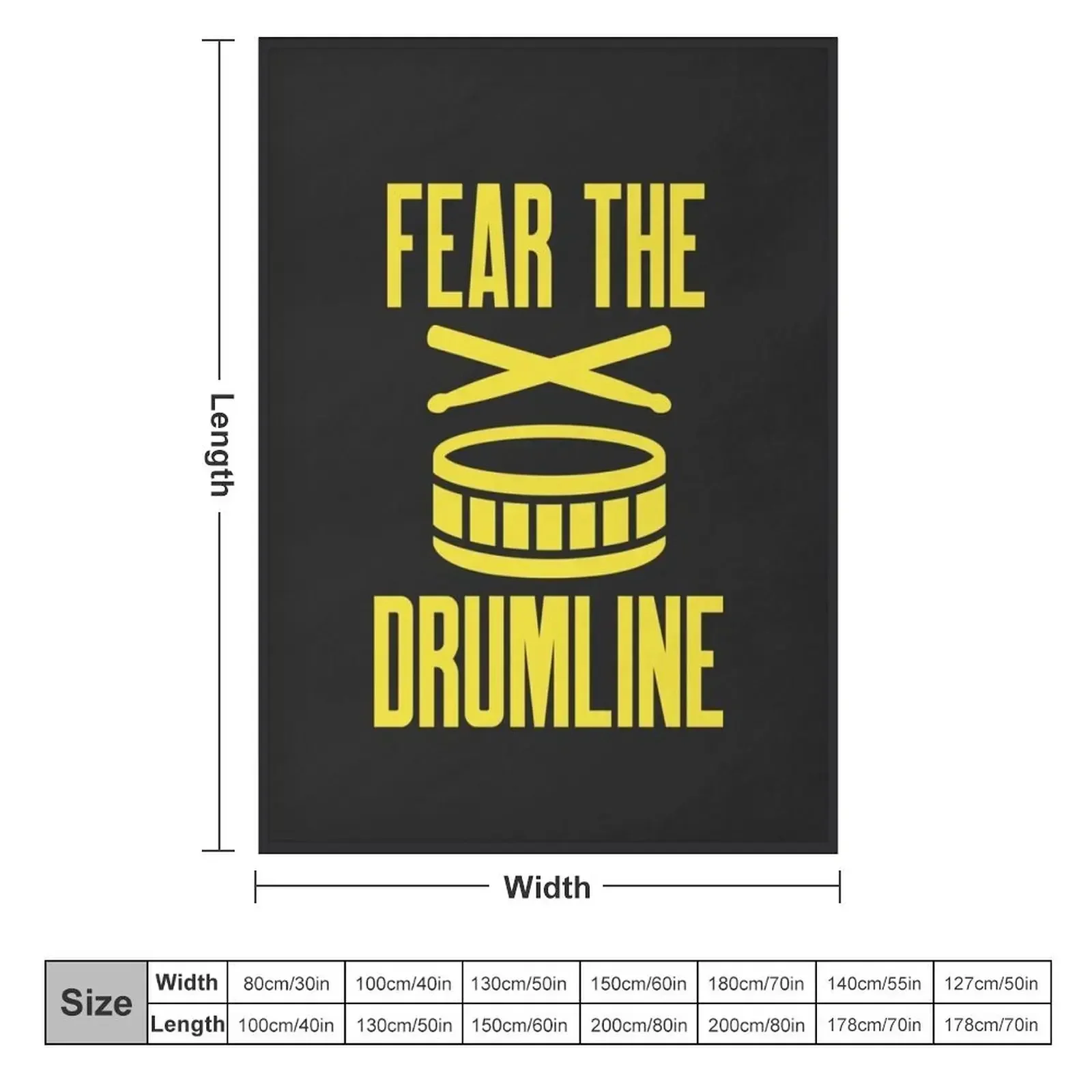 Fear The Drumline Band Gift Throw Blanket Decorative Sofa Loose manga Blankets