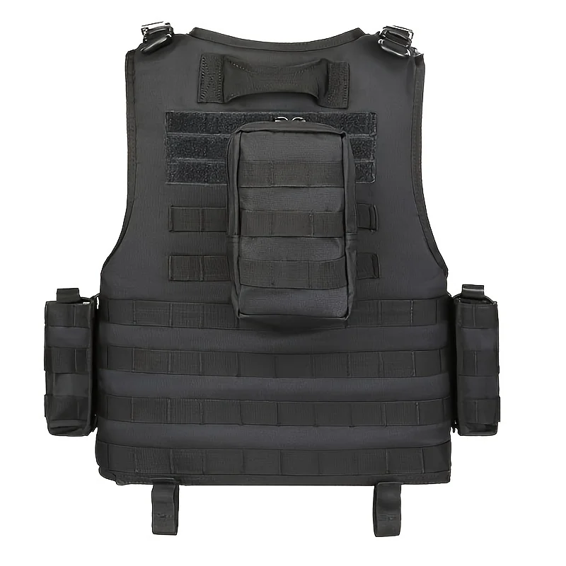 Multifunctional Tactical Training Vest, Chest hanging MAG bag, Multiple pockets, Outdoor Plug-in Board Vest for Hunting Wargame