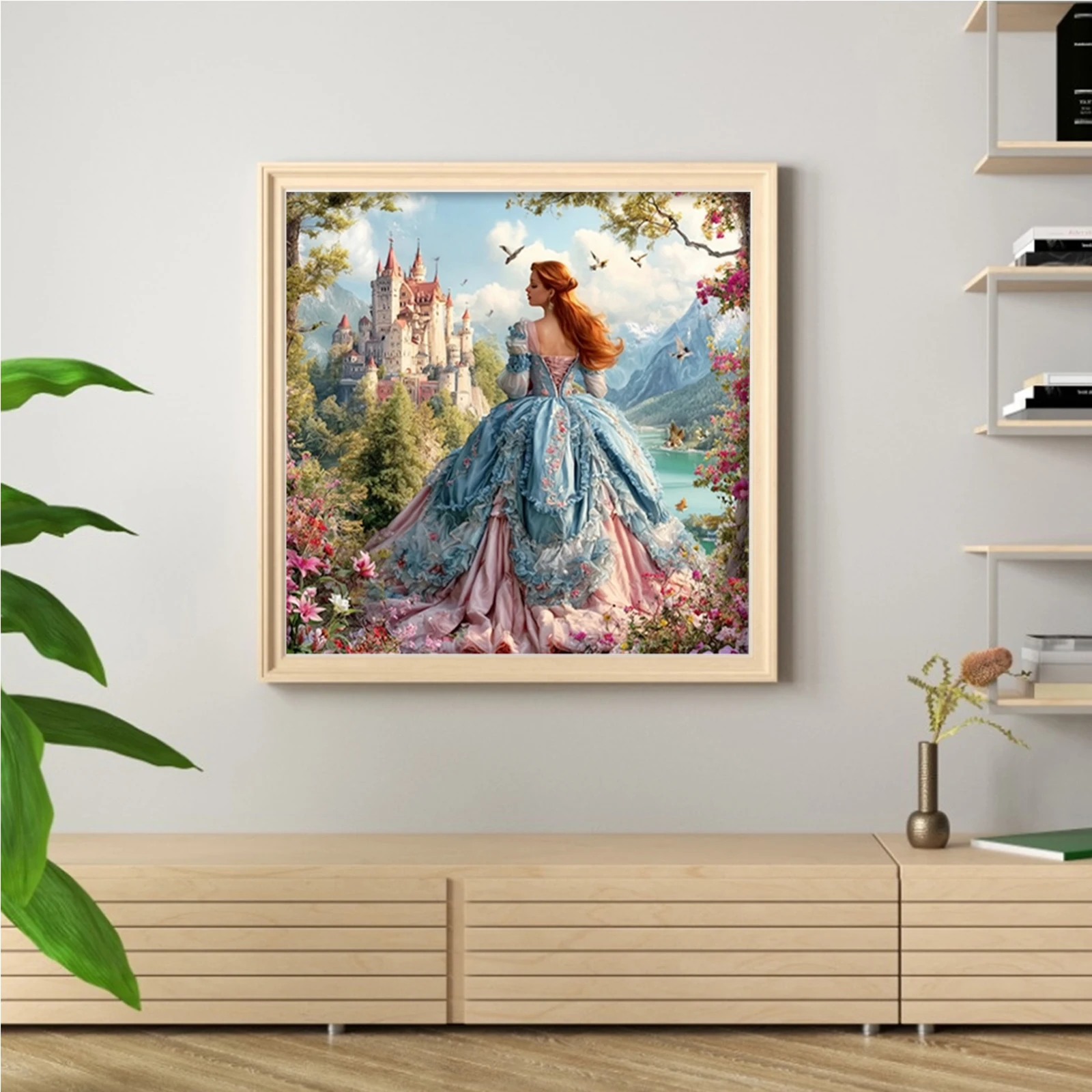 Girl Full 11CT DIY Stamped Pri - Cross Stitch Stamped Kits Beginners ulasan dan harga