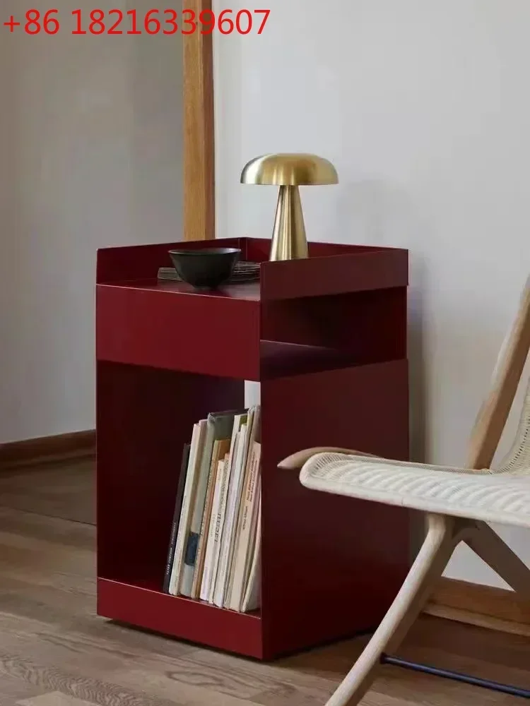 Nordic Sofa Side Bedside Table for Several Bedrooms with Removable Trolley Storage Side Cabinet