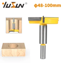 YUSUN 48MM-100MM Forstner punta da trapano cerniera punte per alesatura 2 lame due CutterRouter Bit fresa per la lavorazione del legno per mulino a faccia in legno