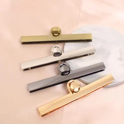 1PC Long Strip Twist Lock For Bags Metal Turn Lock For Handbag Fashion Closure Hardware Buckle Durable Hardware Bag Accessories