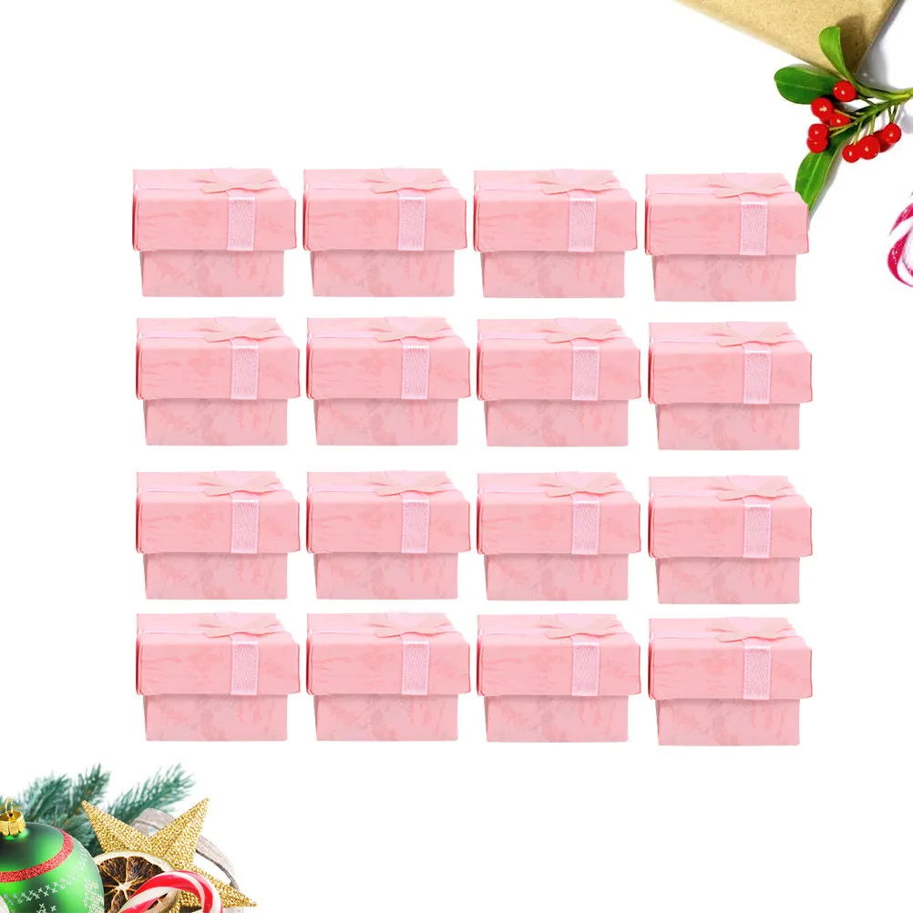 

Набор из 30 шкатулок для хранения украшений: элегантные футляры с бантом для серег, ожерелий, браслетов. Стильные подарочные коробки для вечеринок.