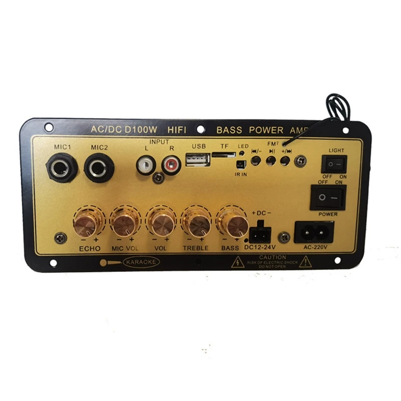 D100W Bluetooth Amplifier Board With Optical Audio Input Hifi Karaoke Amplifier Home/Car Amplifier Board