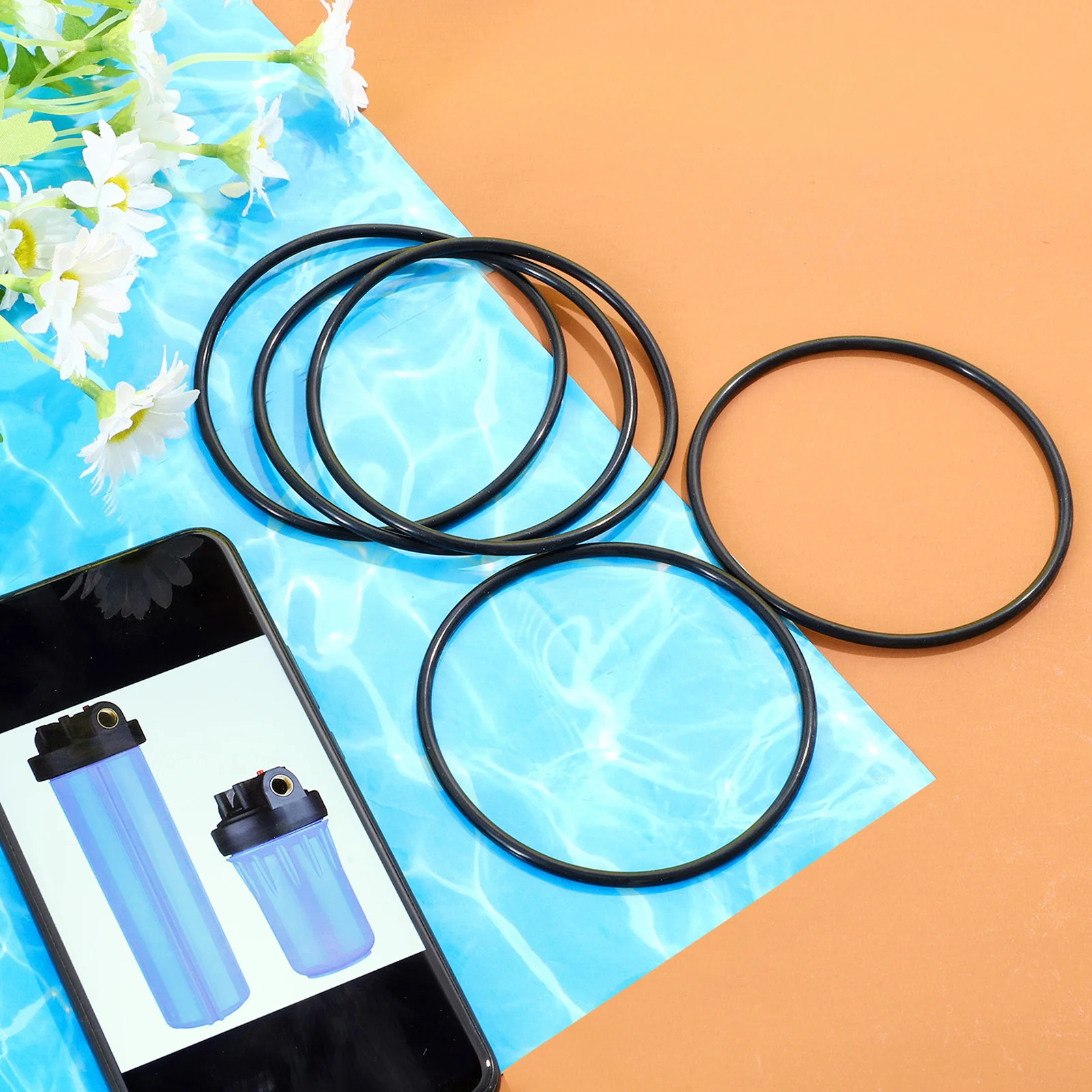10Pcs Rubber O-Rings Washers Leak Proof Sealing Rings Replacement For 10 Inch Water Filter Household Water Purifier Accessory