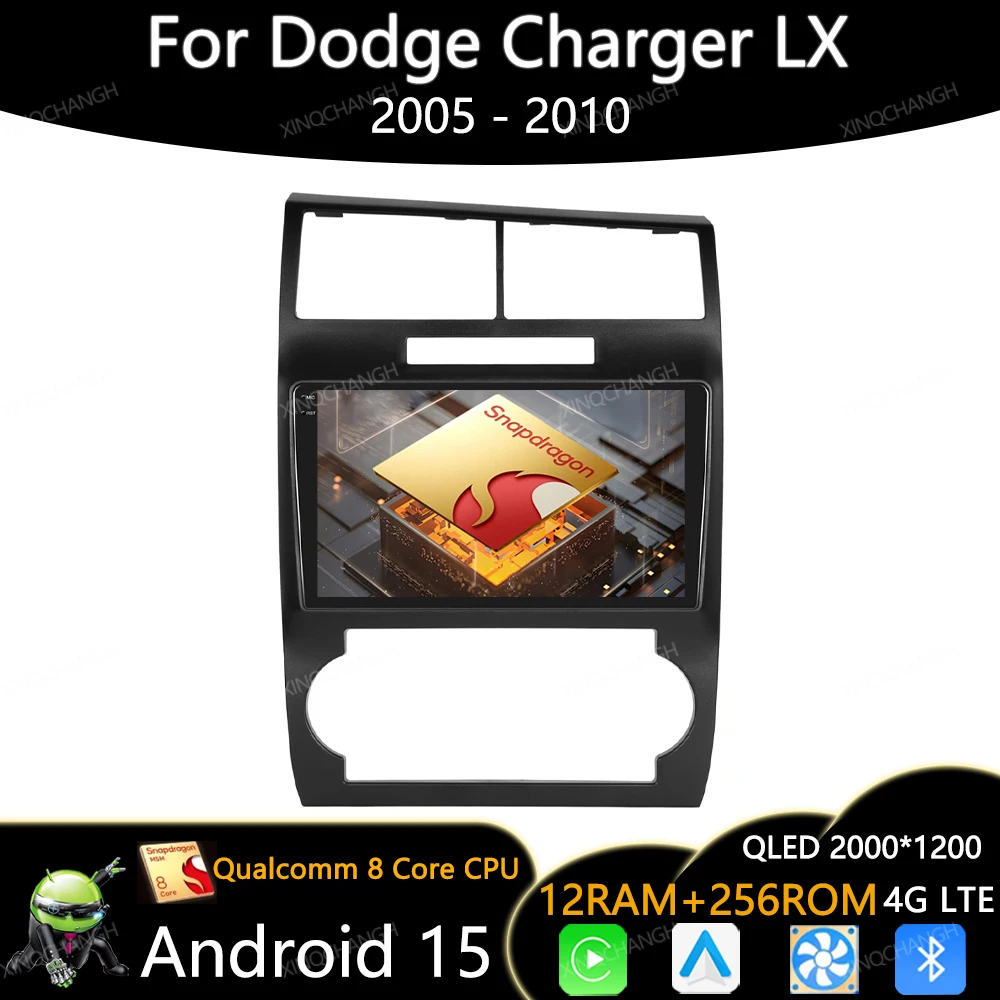 Radio de coche Android 15 para Dodge Charger LX 2005 - 2010 para Dodge Magnum 2 2003 - 2007 reproductor de vídeo Multimedia unidad principal GPS 2DIN