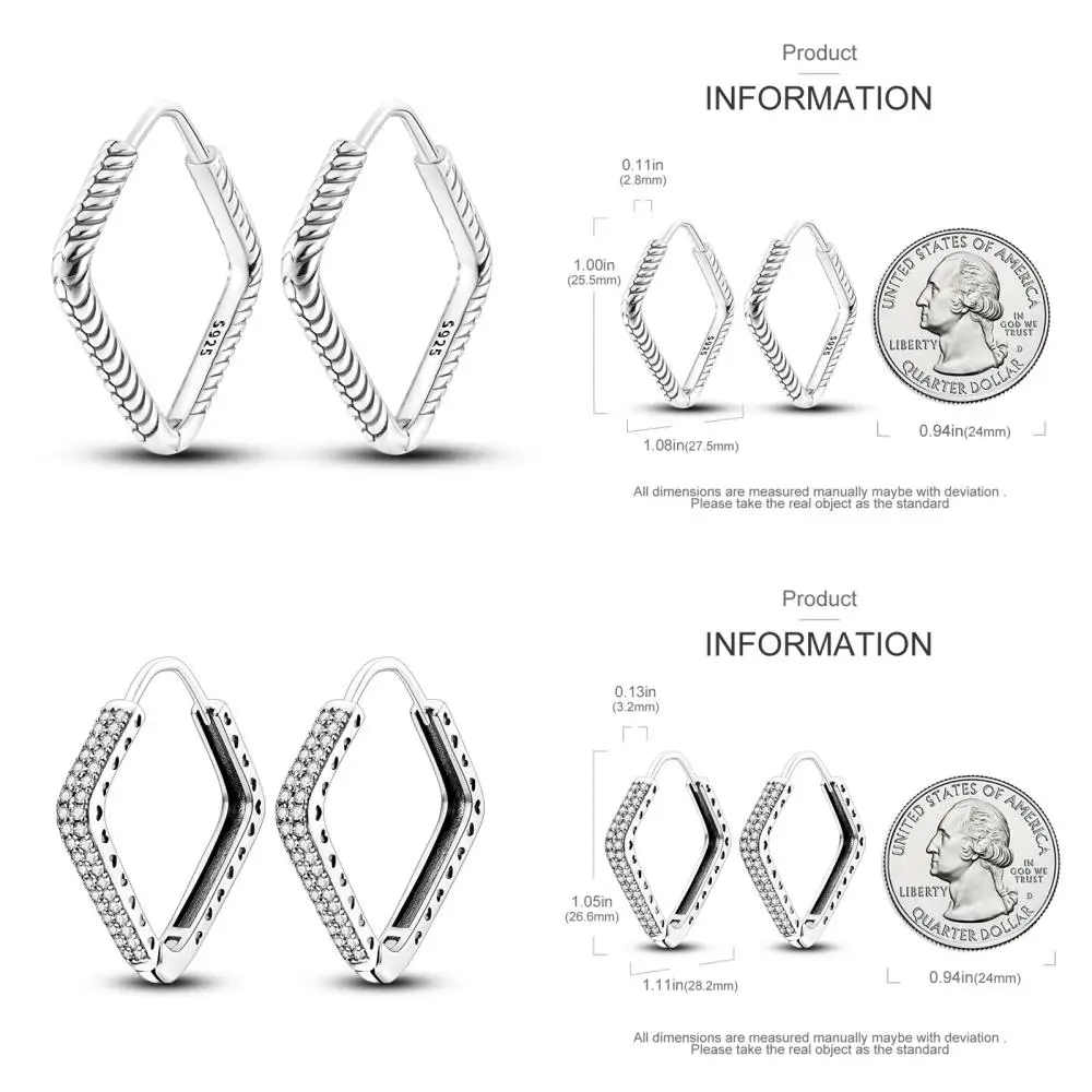 New Simple Style Sterling Silver 925 High Quality Heart Women Hoop Earrings Fit Original Earrings Fine Jewelry Birthday Gifts