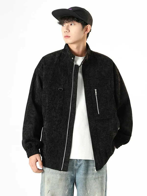 

Мужская повседневная куртка-пилот Sli, новая модная модель весна-осень, с воротником-стойкой, рабочая одежда, верхняя одежда для отдыха, полиэстер, застежка-молния