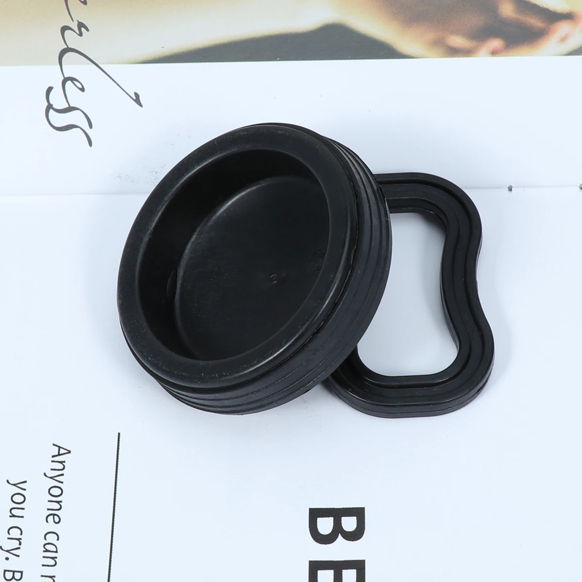 

Sink Stopper Rubber Drain Plug 51Mm Black For Kitchen Bathroom Laundry Pp Material Home Tub Stopper Waterproof Sealed Cover Easy