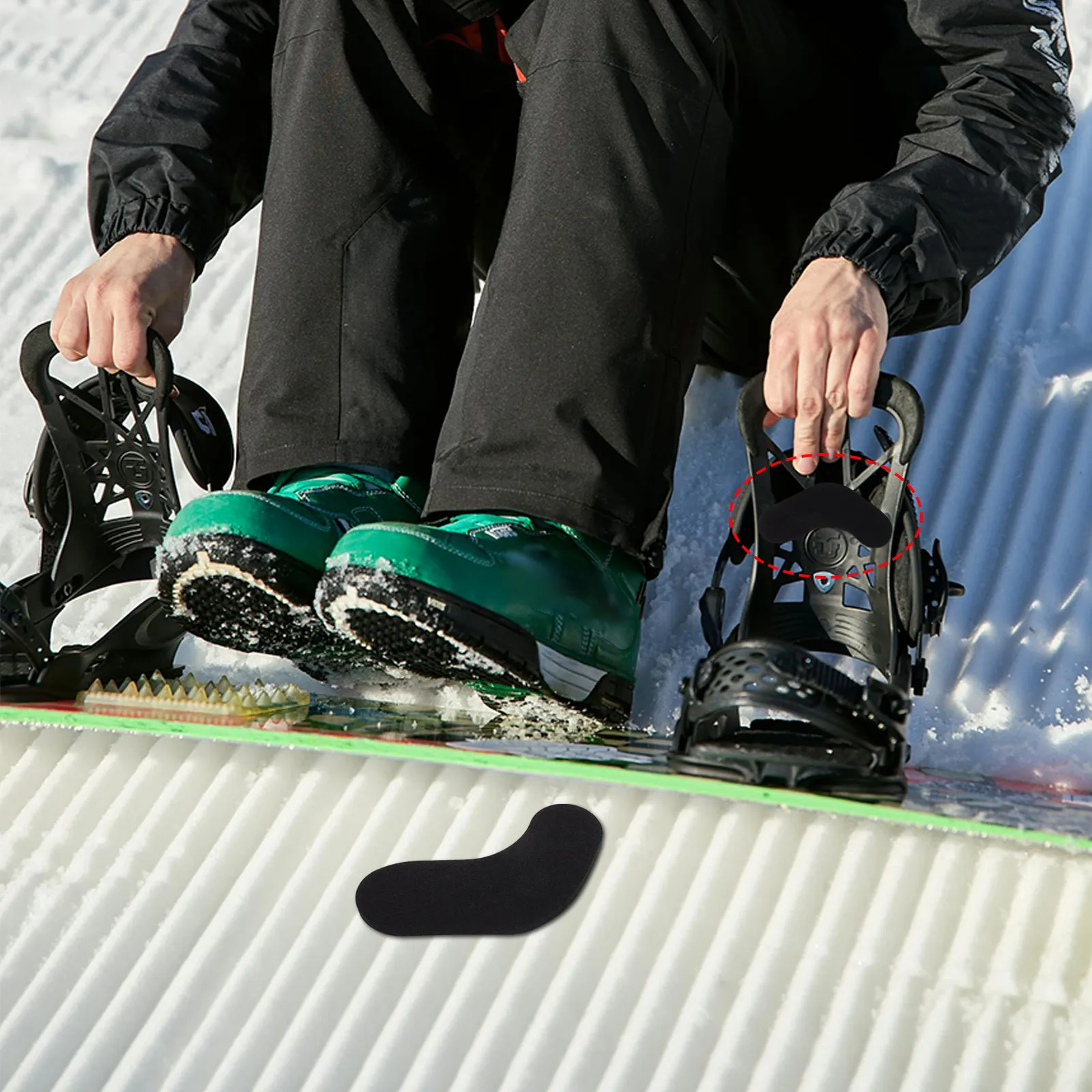 

18Pcs Snowboard Boot Inserts Foam Ankle Support Cushion Pads for Skiing Snowboarding Reduces Heel Lift Blisters Comfort