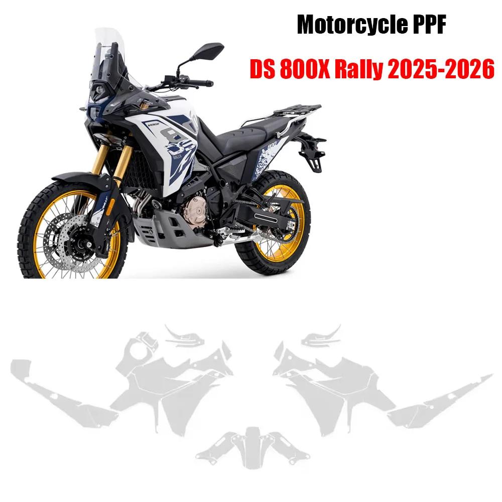 DS 800X Rally Paint Anti-scratch Transparent Film For DS800X Rally 2025-2026 PPF Protective Film TPU Fairing Protective Film