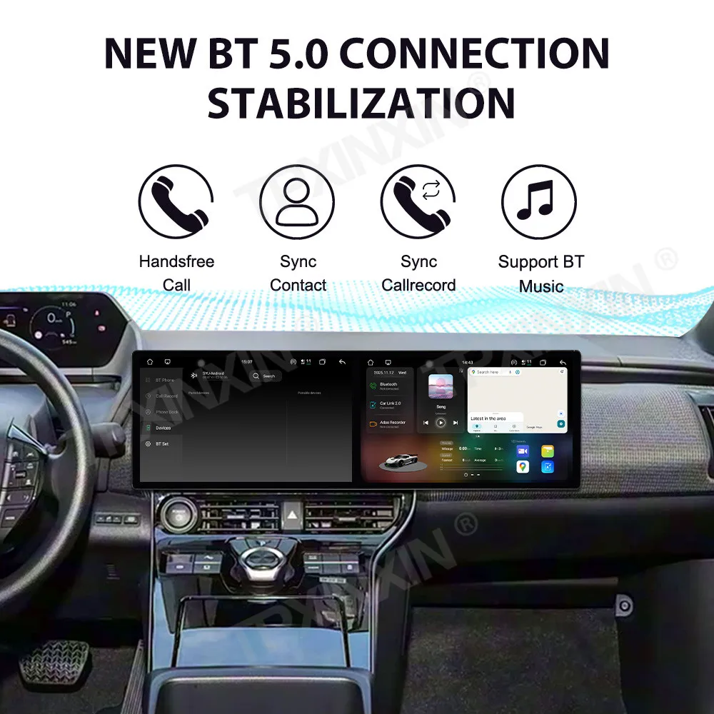 Car Accessories Radio For Toyota BZ4X 2022 Android Auto GPS Navigation Multimedia Stereo Receiver Head Unit Offline Maps