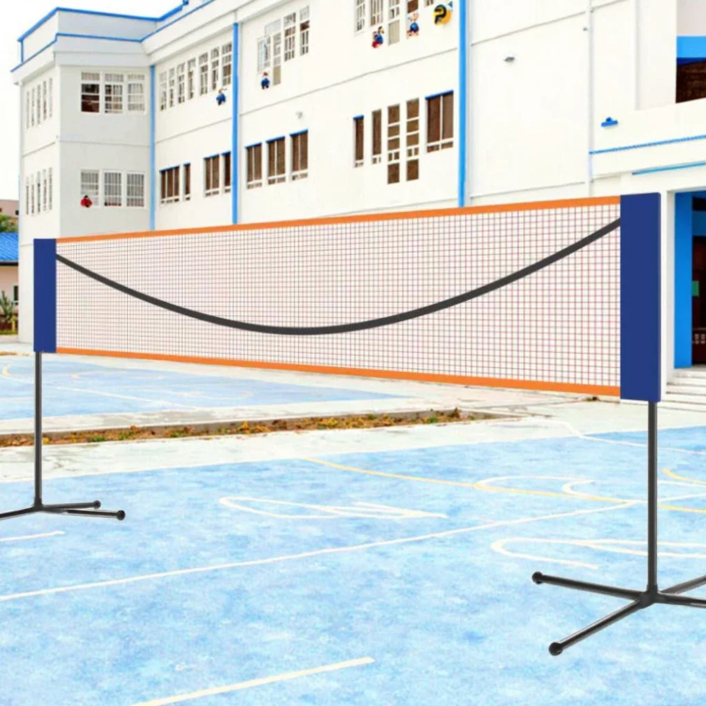 2026 Hot Selling Badminton Net Stand for Tennis Volleyball Badminton-Portable ABS Material Adjustable Height Indoor/Outdoor Usep
