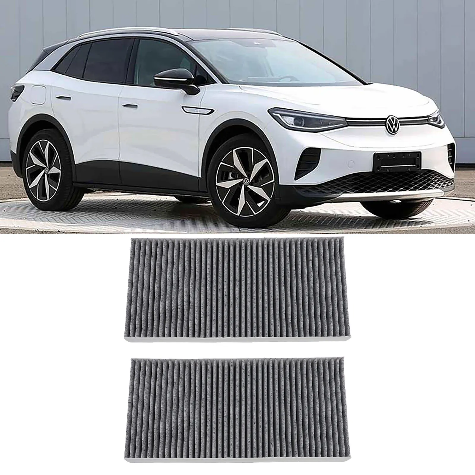 

2 шт. салонных фильтров 1ED819644 для электромобиля ID4X Crozz SUV 2020-2023, очиститель фильтра кондиционера